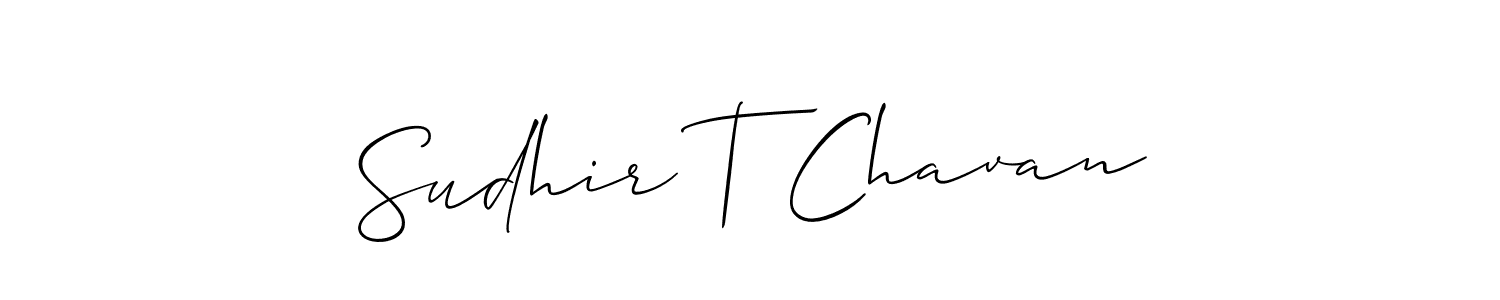 You should practise on your own different ways (Allison_Script) to write your name (Sudhir T Chavan) in signature. don't let someone else do it for you. Sudhir T Chavan signature style 2 images and pictures png