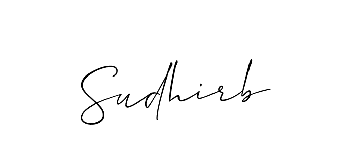 How to make Sudhirb signature? Allison_Script is a professional autograph style. Create handwritten signature for Sudhirb name. Sudhirb signature style 2 images and pictures png
