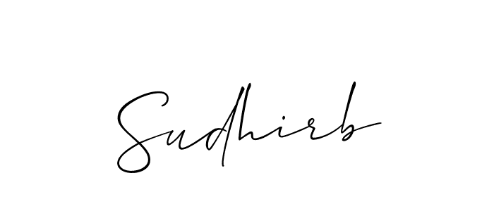 How to make Sudhirb signature? Allison_Script is a professional autograph style. Create handwritten signature for Sudhirb name. Sudhirb signature style 2 images and pictures png