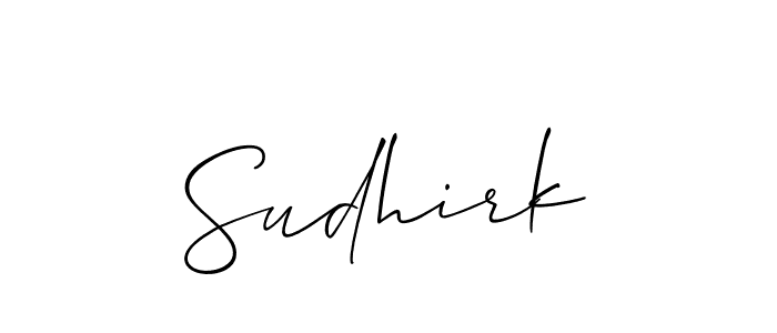 It looks lik you need a new signature style for name Sudhirk. Design unique handwritten (Allison_Script) signature with our free signature maker in just a few clicks. Sudhirk signature style 2 images and pictures png