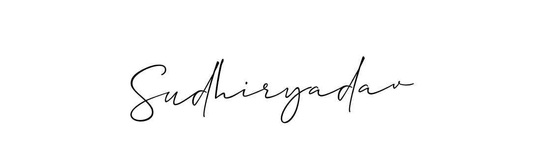 if you are searching for the best signature style for your name Sudhiryadav. so please give up your signature search. here we have designed multiple signature styles  using Allison_Script. Sudhiryadav signature style 2 images and pictures png