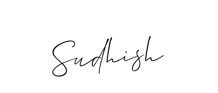 Make a short Sudhish signature style. Manage your documents anywhere anytime using Allison_Script. Create and add eSignatures, submit forms, share and send files easily. Sudhish signature style 2 images and pictures png