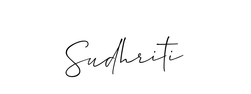 Design your own signature with our free online signature maker. With this signature software, you can create a handwritten (Allison_Script) signature for name Sudhriti. Sudhriti signature style 2 images and pictures png