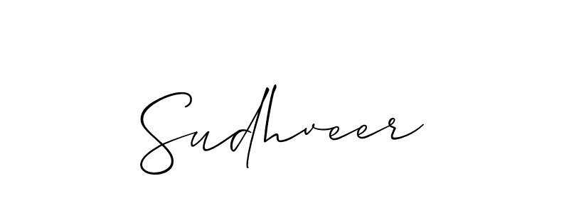 Also You can easily find your signature by using the search form. We will create Sudhveer name handwritten signature images for you free of cost using Allison_Script sign style. Sudhveer signature style 2 images and pictures png