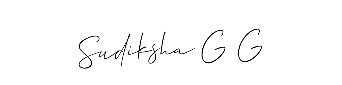 Once you've used our free online signature maker to create your best signature Allison_Script style, it's time to enjoy all of the benefits that Sudiksha G G name signing documents. Sudiksha G G signature style 2 images and pictures png