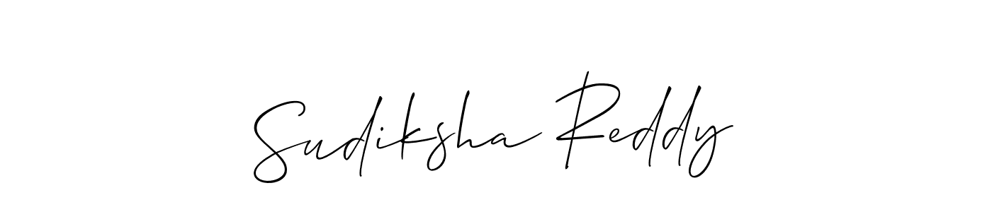Also we have Sudiksha Reddy name is the best signature style. Create professional handwritten signature collection using Allison_Script autograph style. Sudiksha Reddy signature style 2 images and pictures png