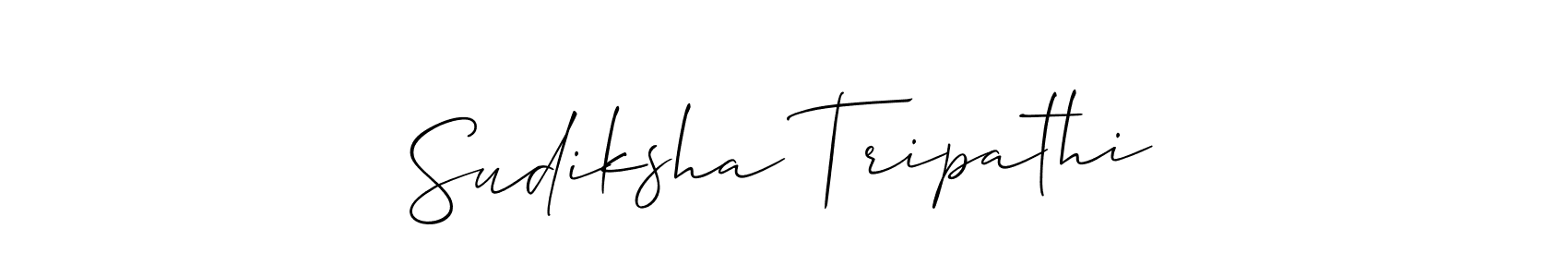 Design your own signature with our free online signature maker. With this signature software, you can create a handwritten (Allison_Script) signature for name Sudiksha Tripathi. Sudiksha Tripathi signature style 2 images and pictures png