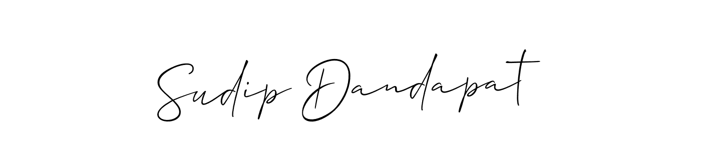 Also You can easily find your signature by using the search form. We will create Sudip Dandapat name handwritten signature images for you free of cost using Allison_Script sign style. Sudip Dandapat signature style 2 images and pictures png