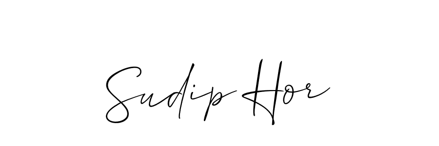 Sudip Hor stylish signature style. Best Handwritten Sign (Allison_Script) for my name. Handwritten Signature Collection Ideas for my name Sudip Hor. Sudip Hor signature style 2 images and pictures png