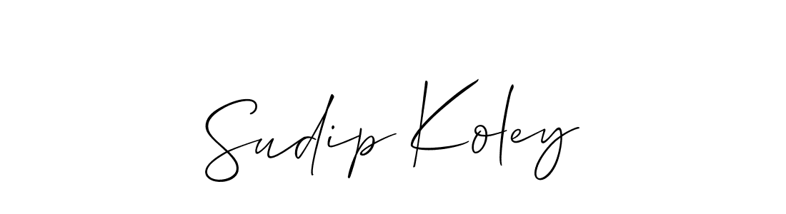 Once you've used our free online signature maker to create your best signature Allison_Script style, it's time to enjoy all of the benefits that Sudip Koley name signing documents. Sudip Koley signature style 2 images and pictures png