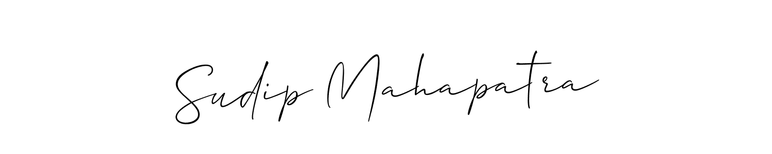 The best way (Allison_Script) to make a short signature is to pick only two or three words in your name. The name Sudip Mahapatra include a total of six letters. For converting this name. Sudip Mahapatra signature style 2 images and pictures png