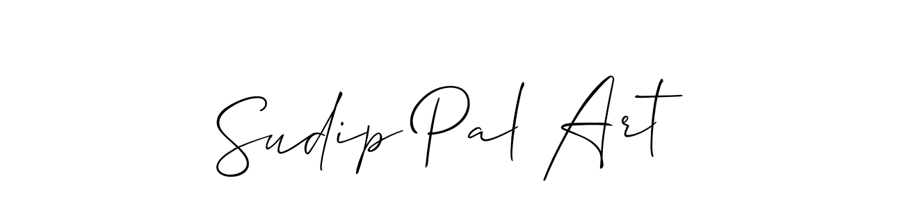 How to make Sudip Pal Art signature? Allison_Script is a professional autograph style. Create handwritten signature for Sudip Pal Art name. Sudip Pal Art signature style 2 images and pictures png