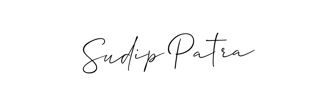 Design your own signature with our free online signature maker. With this signature software, you can create a handwritten (Allison_Script) signature for name Sudip Patra. Sudip Patra signature style 2 images and pictures png