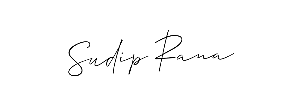 Create a beautiful signature design for name Sudip Rana. With this signature (Allison_Script) fonts, you can make a handwritten signature for free. Sudip Rana signature style 2 images and pictures png