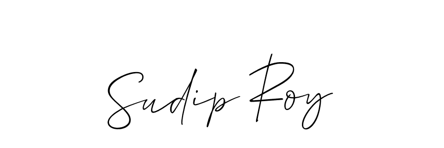 How to make Sudip Roy name signature. Use Allison_Script style for creating short signs online. This is the latest handwritten sign. Sudip Roy signature style 2 images and pictures png