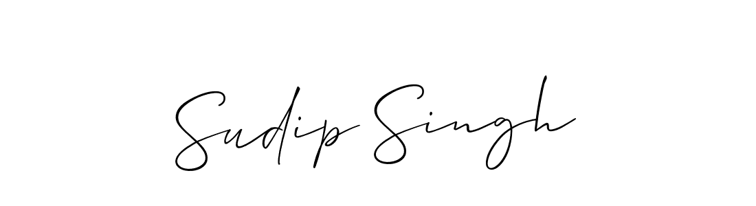 Also You can easily find your signature by using the search form. We will create Sudip Singh name handwritten signature images for you free of cost using Allison_Script sign style. Sudip Singh signature style 2 images and pictures png