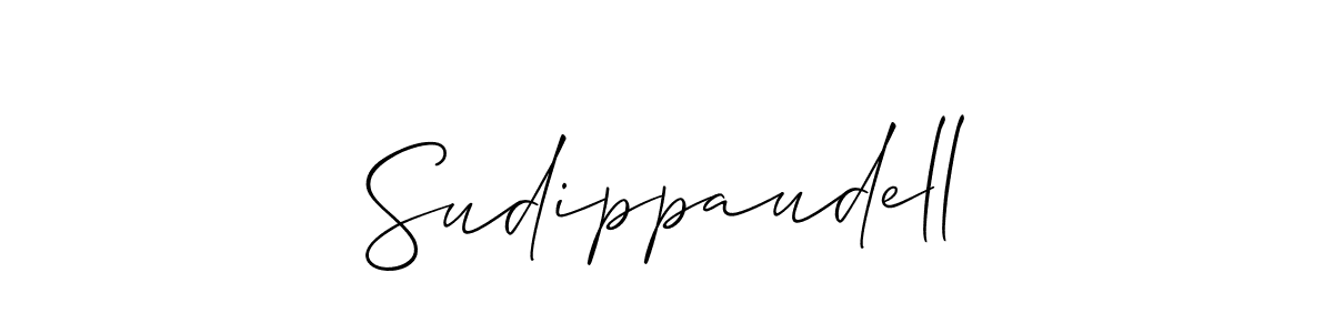 This is the best signature style for the Sudippaudell name. Also you like these signature font (Allison_Script). Mix name signature. Sudippaudell signature style 2 images and pictures png