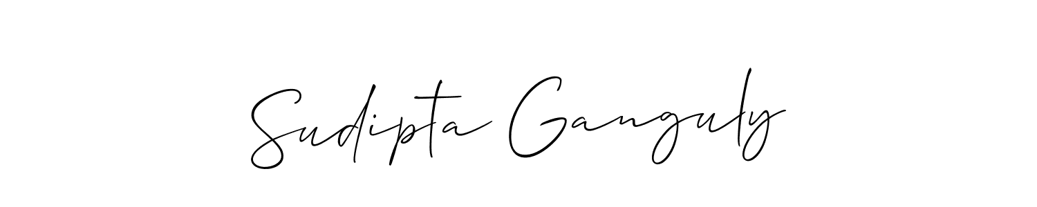 Make a beautiful signature design for name Sudipta Ganguly. With this signature (Allison_Script) style, you can create a handwritten signature for free. Sudipta Ganguly signature style 2 images and pictures png
