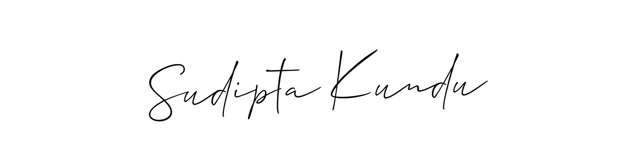 You should practise on your own different ways (Allison_Script) to write your name (Sudipta Kundu) in signature. don't let someone else do it for you. Sudipta Kundu signature style 2 images and pictures png