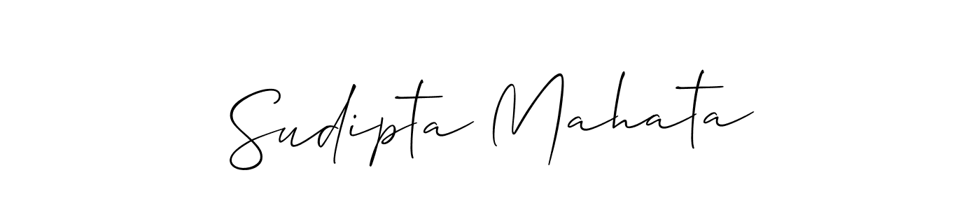 How to Draw Sudipta Mahata signature style? Allison_Script is a latest design signature styles for name Sudipta Mahata. Sudipta Mahata signature style 2 images and pictures png