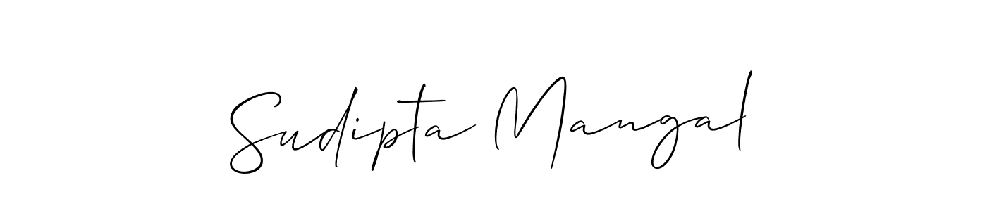 Also we have Sudipta Mangal name is the best signature style. Create professional handwritten signature collection using Allison_Script autograph style. Sudipta Mangal signature style 2 images and pictures png