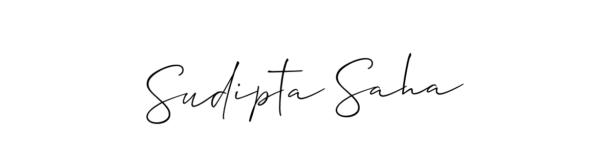 This is the best signature style for the Sudipta Saha name. Also you like these signature font (Allison_Script). Mix name signature. Sudipta Saha signature style 2 images and pictures png