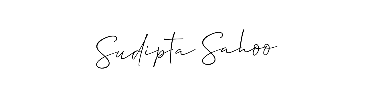 Allison_Script is a professional signature style that is perfect for those who want to add a touch of class to their signature. It is also a great choice for those who want to make their signature more unique. Get Sudipta Sahoo name to fancy signature for free. Sudipta Sahoo signature style 2 images and pictures png