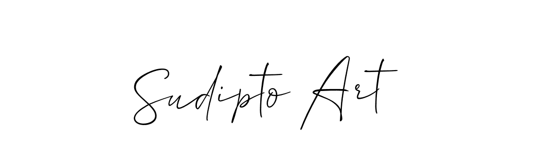 Design your own signature with our free online signature maker. With this signature software, you can create a handwritten (Allison_Script) signature for name Sudipto Art. Sudipto Art signature style 2 images and pictures png