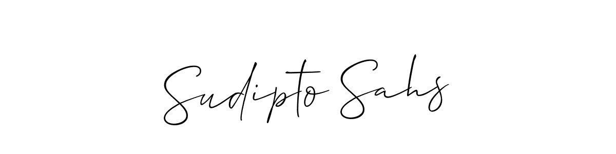 Sudipto Sahs stylish signature style. Best Handwritten Sign (Allison_Script) for my name. Handwritten Signature Collection Ideas for my name Sudipto Sahs. Sudipto Sahs signature style 2 images and pictures png