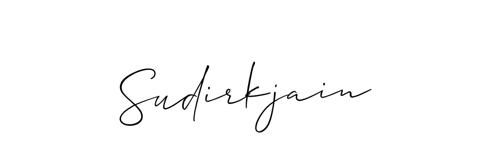 You should practise on your own different ways (Allison_Script) to write your name (Sudirkjain) in signature. don't let someone else do it for you. Sudirkjain signature style 2 images and pictures png