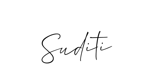 You should practise on your own different ways (Allison_Script) to write your name (Suditi) in signature. don't let someone else do it for you. Suditi signature style 2 images and pictures png