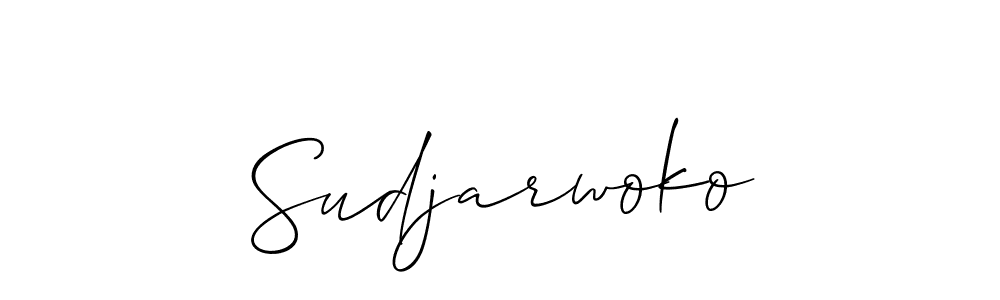 Make a beautiful signature design for name Sudjarwoko. With this signature (Allison_Script) style, you can create a handwritten signature for free. Sudjarwoko signature style 2 images and pictures png