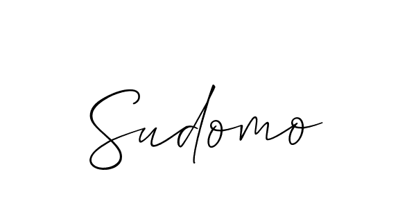 Also we have Sudomo name is the best signature style. Create professional handwritten signature collection using Allison_Script autograph style. Sudomo signature style 2 images and pictures png