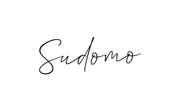 Use a signature maker to create a handwritten signature online. With this signature software, you can design (Allison_Script) your own signature for name Sudomo. Sudomo signature style 2 images and pictures png