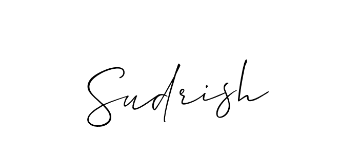 Create a beautiful signature design for name Sudrish. With this signature (Allison_Script) fonts, you can make a handwritten signature for free. Sudrish signature style 2 images and pictures png