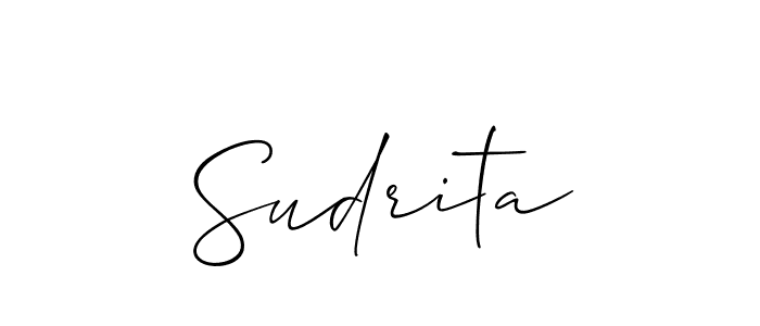 Create a beautiful signature design for name Sudrita. With this signature (Allison_Script) fonts, you can make a handwritten signature for free. Sudrita signature style 2 images and pictures png