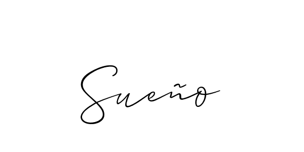 You should practise on your own different ways (Allison_Script) to write your name (Sueño) in signature. don't let someone else do it for you. Sueño signature style 2 images and pictures png