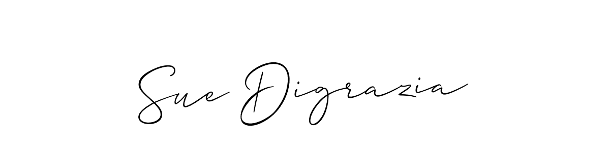 Make a short Sue Digrazia signature style. Manage your documents anywhere anytime using Allison_Script. Create and add eSignatures, submit forms, share and send files easily. Sue Digrazia signature style 2 images and pictures png