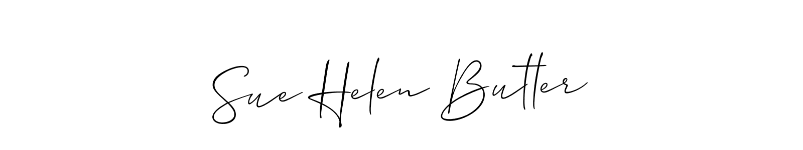 The best way (Allison_Script) to make a short signature is to pick only two or three words in your name. The name Sue Helen Butler include a total of six letters. For converting this name. Sue Helen Butler signature style 2 images and pictures png