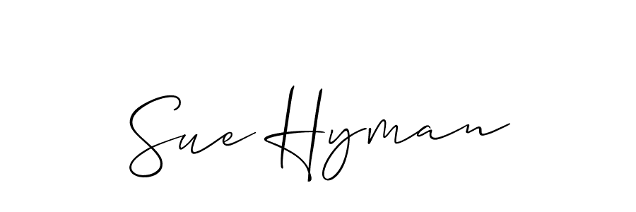 Also we have Sue Hyman name is the best signature style. Create professional handwritten signature collection using Allison_Script autograph style. Sue Hyman signature style 2 images and pictures png