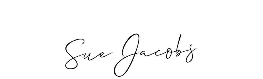 How to make Sue Jacobs name signature. Use Allison_Script style for creating short signs online. This is the latest handwritten sign. Sue Jacobs signature style 2 images and pictures png