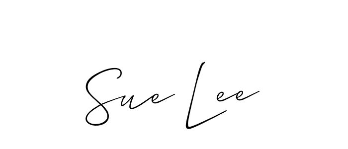 Allison_Script is a professional signature style that is perfect for those who want to add a touch of class to their signature. It is also a great choice for those who want to make their signature more unique. Get Sue Lee name to fancy signature for free. Sue Lee signature style 2 images and pictures png