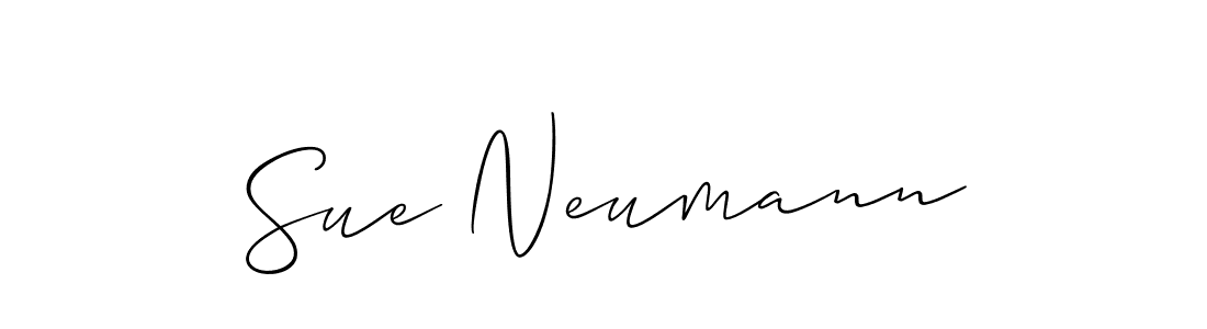 Make a beautiful signature design for name Sue Neumann. With this signature (Allison_Script) style, you can create a handwritten signature for free. Sue Neumann signature style 2 images and pictures png