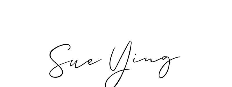 Allison_Script is a professional signature style that is perfect for those who want to add a touch of class to their signature. It is also a great choice for those who want to make their signature more unique. Get Sue Ying name to fancy signature for free. Sue Ying signature style 2 images and pictures png
