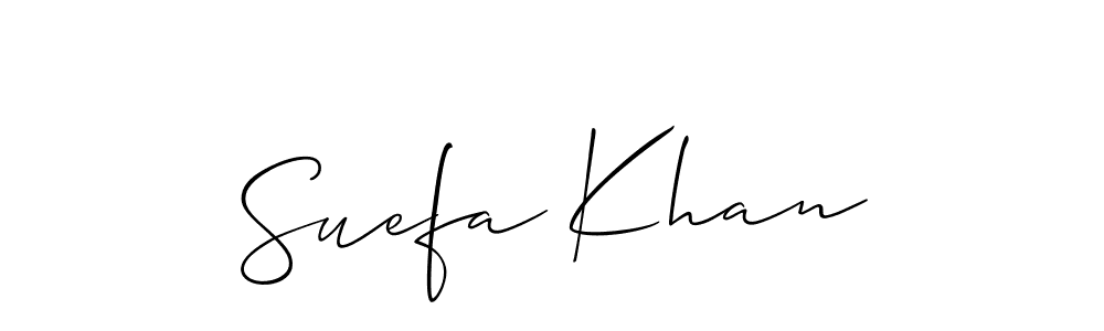 Also You can easily find your signature by using the search form. We will create Suefa Khan name handwritten signature images for you free of cost using Allison_Script sign style. Suefa Khan signature style 2 images and pictures png