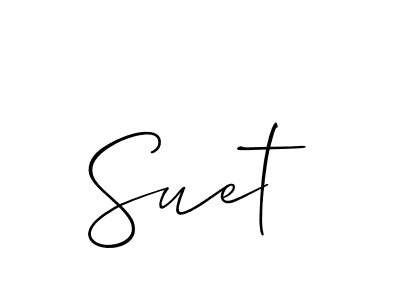 How to Draw Suet signature style? Allison_Script is a latest design signature styles for name Suet. Suet signature style 2 images and pictures png