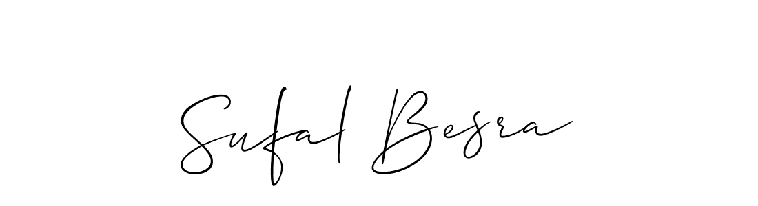 Make a short Sufal Besra signature style. Manage your documents anywhere anytime using Allison_Script. Create and add eSignatures, submit forms, share and send files easily. Sufal Besra signature style 2 images and pictures png