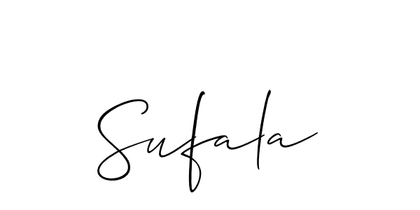 Sufala stylish signature style. Best Handwritten Sign (Allison_Script) for my name. Handwritten Signature Collection Ideas for my name Sufala. Sufala signature style 2 images and pictures png