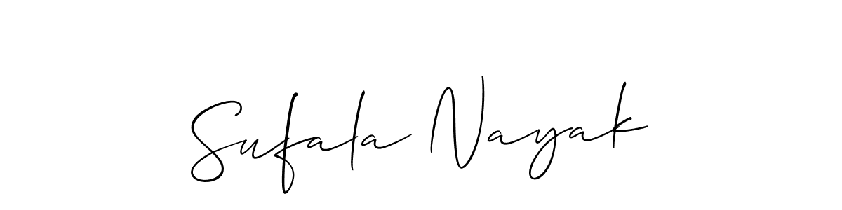 Also You can easily find your signature by using the search form. We will create Sufala Nayak name handwritten signature images for you free of cost using Allison_Script sign style. Sufala Nayak signature style 2 images and pictures png