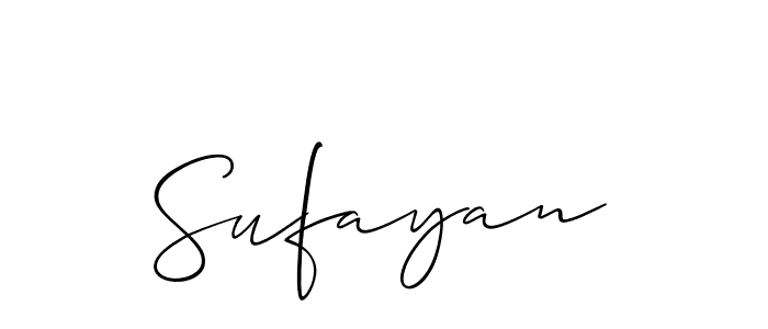 Also we have Sufayan name is the best signature style. Create professional handwritten signature collection using Allison_Script autograph style. Sufayan signature style 2 images and pictures png